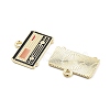 Alloy Enamel Pendants X-PALLOY-S185-02G-2