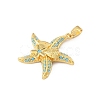 Ocean Brass & Rhinestone Pendants RB-CBA4B36-04G-05-2
