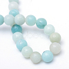 Round Natural Grade A Amazonite Bead Strands X-G-R345-4mm-16-3