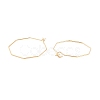 Ion Plating(IP) 316 Stainless Steel Hoop Earrings Findings X-STAS-C029-02G-1