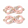 Alloy Enamel Connector Charms ENAM-G214-01G-3