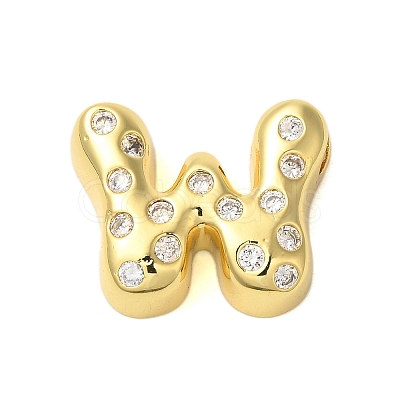 Rack Plating Brass Micro Pave Clear Cubic Zirconia Perdants KK-C067-11G-W-1