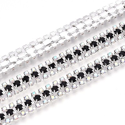 Iron Rhinestone Cup Chains CH-T006-04S-02-1