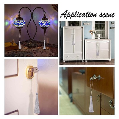 Polyester Tassel Pendant Decorations AJEW-WH0312-94-1