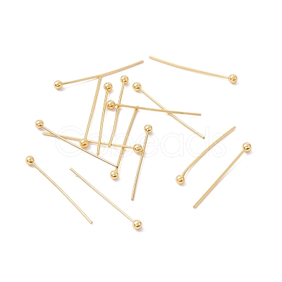 Brass Ball Head Pins KK-WH0058-02A-G01-1