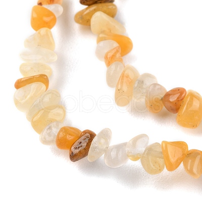 Natural Yellow Aventurine Beads Strands G-G0003-B15-1