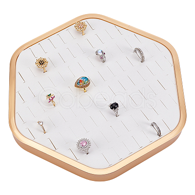 PU Leather and Wood Organizer Ring Display Trays ODIS-PH0009-15B-1
