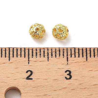Rack Plating Brass Beads KK-R211-02G-01-1