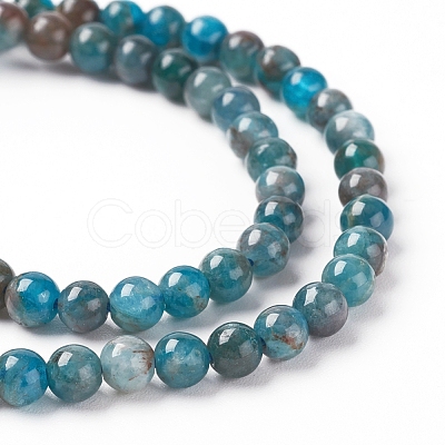 Natural Apatite Beads Strands G-L554-01-4mm-1