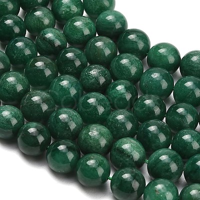 Natural Fuchsite Beads Strands G-L661-B01-10mm-B-1