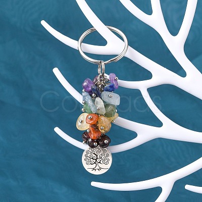 Natural Gemstone Keychain KEYC-JKC00163-03-1