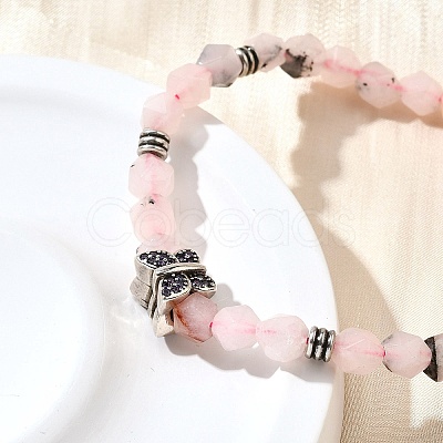 Brass Beaded Bracelets BJEW-Z094-03B-1