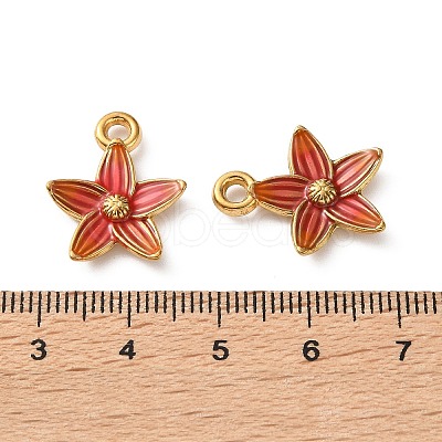 304 Stainless Steel Enamel Pendants SA-L002-17G-03-1