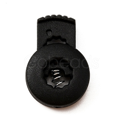 Plastic Spring Cord Lock Stopper Cylinder FIND-WH0060-71-1