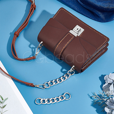 2Pcs Aluminum Curb Chain Purse Strap Extender FIND-UN0003-04A-S-1