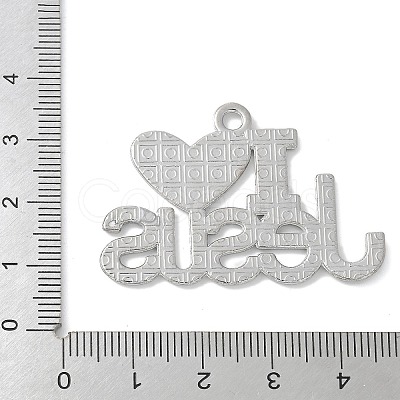 Alloy with Enamel Pendants PALLOY-D290-12P-1