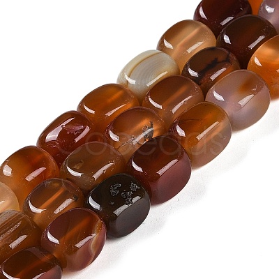 Natural Red Agate Beads Strands G-M403-D05-01-1