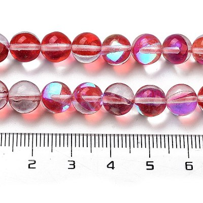 Transparent Glass Beads GLAA-B022-8mm-04-1