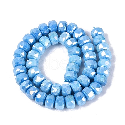 Anti-Tarnish Electroplate Glass Beads Strands GLAA-T025-10mm-11U-1