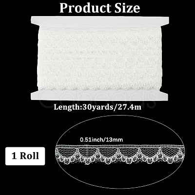 Polyester Lace Triming Ribbons OCOR-WH20050-028E-1