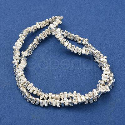 Electroplated Natural Lava Rock Beads Strands G-I360-H02-04-1