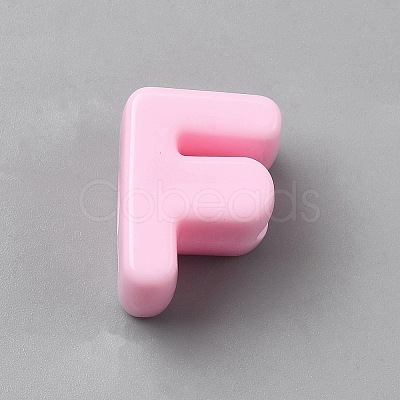 Acrylic European Beads OACR-WH0050-09F-1