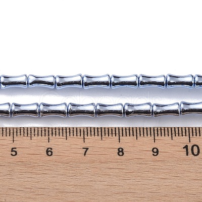 Electroplate Glass Beads Strands EGLA-Q128-13I-1