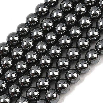 Synthetic Non-magnetic Hematite Beads Strands GG-CBAB93D-B01-6mm-1