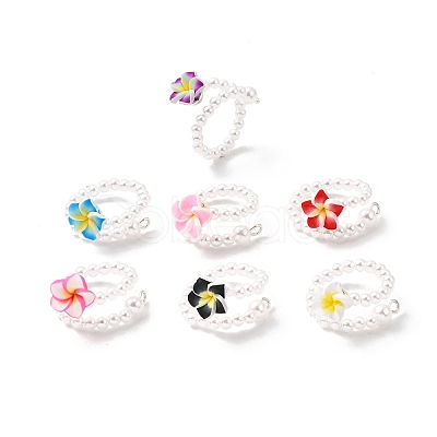 Handmade Polymer Clay Cuff Rings RJEW-JR00917-01-1