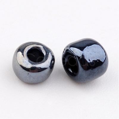 6/0 Electroplated Iris Round Glass Seed Beads X-SEED-A009-4mm-606-1