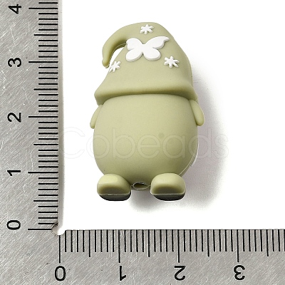 Easter Silicone Focal Beads X-SIL-F020-07-1