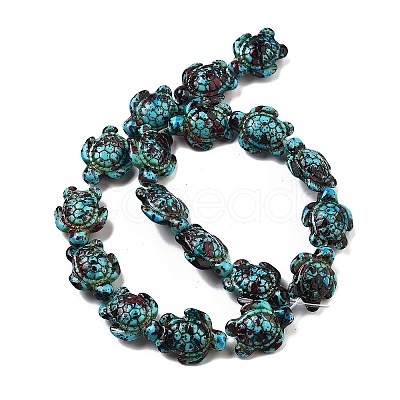 Synthetic Turquoise Dyed Beads Strands G-P507-05O-1