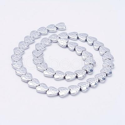 Electroplate Non-Magnetic Synthetic Hematite Beads Strands G-F510-17G-1