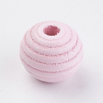 Natural Maple Wood Beehive Beads X-WOOD-Q030-48-1