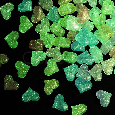 Luminous Transparent Acrylic Beads OACR-B031-15-1