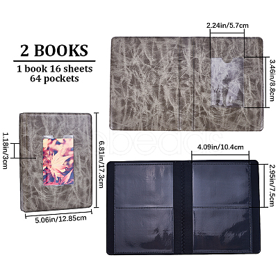 4 Inch PU Leather Photo Album AJEW-WH0248-396A-1