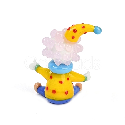 Handmade Lampwork Clown Display Decorations LAMP-Q005-12L-1