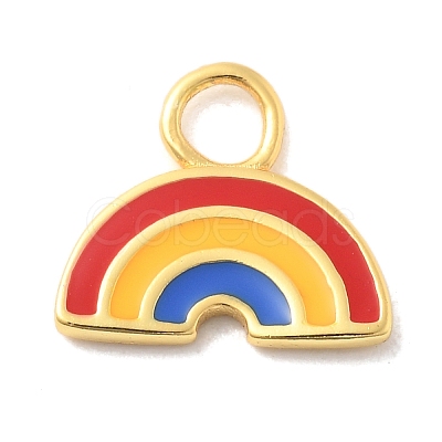 925 Sterling Silver Colorful Enamel Charms STER-Z012-01G-05-1