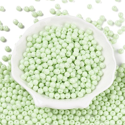Opaque Baking Paint Glass Beads DGLA-T004-02M-1
