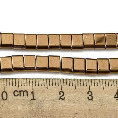Electroplated Non-magnetic Synthetic Hematite Beads Strands G-C106-B02-13B-1
