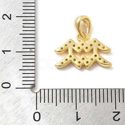 925 Sterling Silver Micro Pave Clear Cubic Zirconia Pendants LS-STER-Z012-06G-06-1