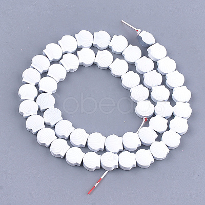Spray Painted Non-magnetic Synthetic Hematite Beads Strands G-T116-23-16-1