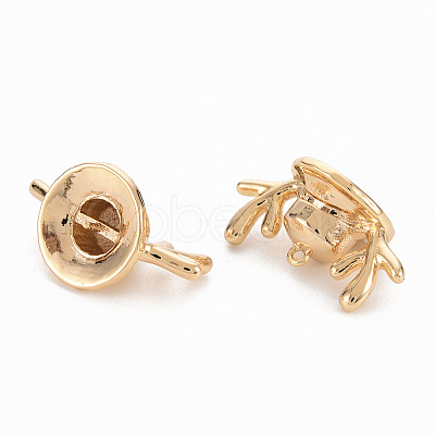 Brass Peg Bails Pendants KK-N231-268-NF-1