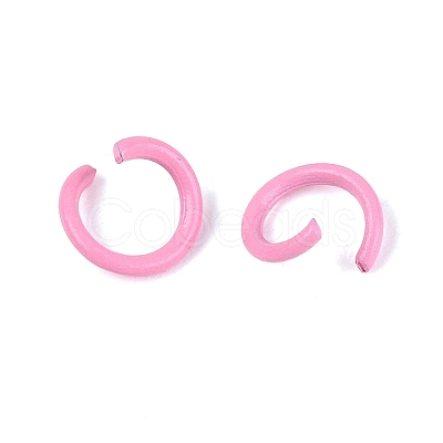 Spray Painted Iron Open Jump Rings IFIN-T017-04C-11-1