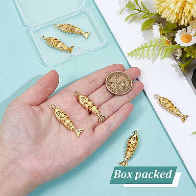 6Pcs Brass Pendants KK-BC00015-48B-1