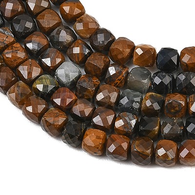 Natural Tiger Eye Beads Strands X-G-B107-B02-02-1