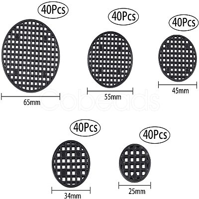 Plastic Mesh Circular Gasket AJEW-GA0001-05-1