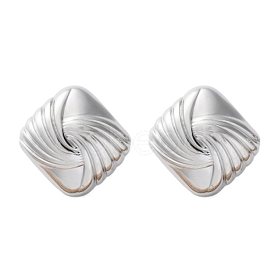 304 Stainless Steel Stud Earrings for Women EJEW-K306-01P-1