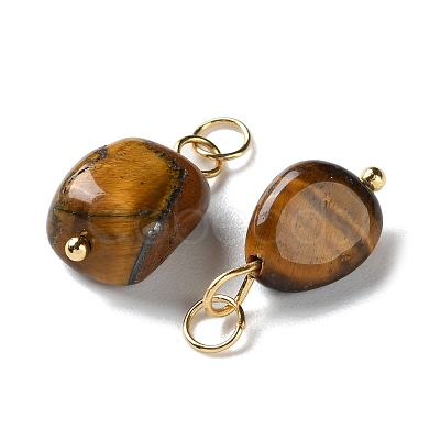Natural Tiger Eye Pendants STAS-C120-07G-1