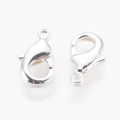 Brass Lobster Claw Clasps X-KK-S314-42S-1